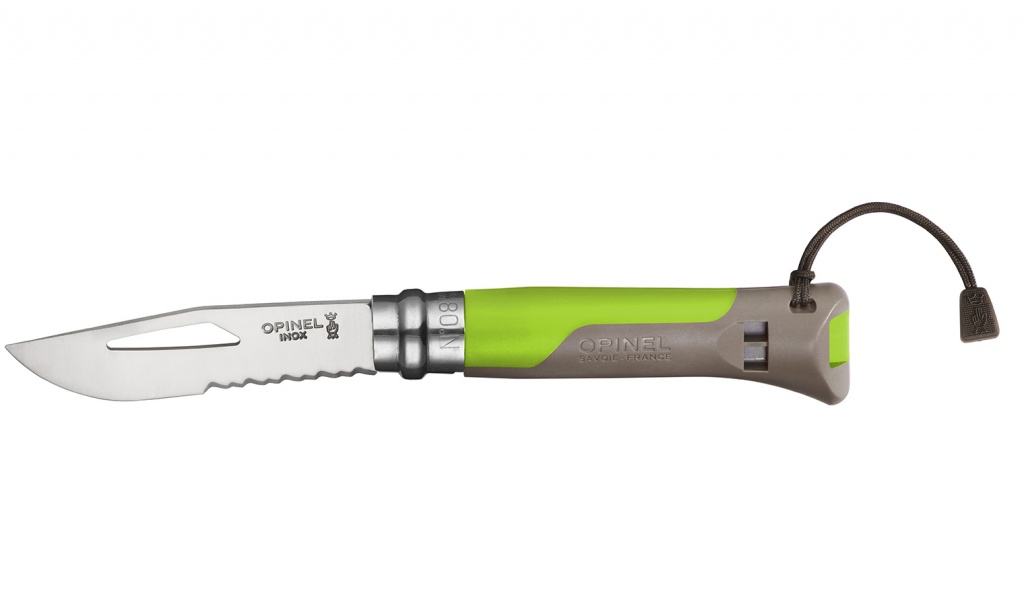 Нож туристический Opinel №8 VRI OUTDOOR Earth-green (нержавеющая сталь)