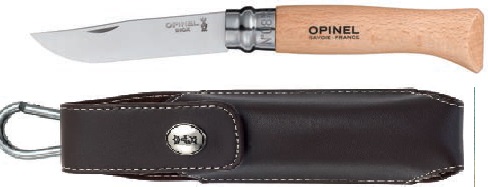 Нож Opinel №8 VRI Tradition Inox (нержавеющая сталь) с чехлом