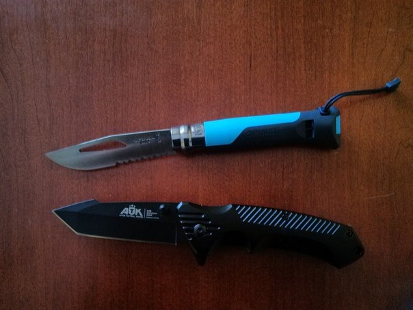 Нож туристический Opinel №8 VRI OUTDOOR Blue (нержавеющая сталь)